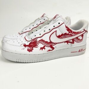 Nike Air Force 1 Low Custome Dragon Lawless Size 7
